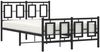 vidaXL Bettgestell mit Kopf- und Fußteil Metall Schwarz 120x190 cm 374256 Bild 4
