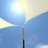 3x3m UV Sonnensegel Sonnenschutz Wasserdicht Beige Bild 2