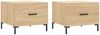vidaXL Couchtische 2 Stk. Sonoma-Eiche 50x50x40 cm Holzwerkstoff 829403 Bild 2