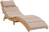 vidaXL Sonnenliege mit Auflage Taupe Massivholz Akazie 367636 Bild 2