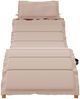 vidaXL Sonnenliege mit Auflage Taupe Massivholz Akazie 367636 Bild 3