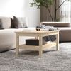 Couchtisch 80 x 50 x 40 cm Massivholz Kiefer [814284] Bild 4