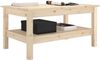 Couchtisch 80 x 50 x 40 cm Massivholz Kiefer [814284] Bild 5