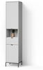 Livinity® Hochschrank ATERNO, Weiß, 40 x 190 cm mit Türen, und Schublade (1-St) Bild 4