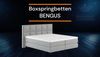 Boxspringbett Oslo. 140x200cm. Härtegrade 3. Textilbezug braun Bild 2