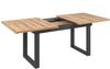 trendteam smart living - Universal - Esstisch - Schwarz/Evoke Eiche - ausziehbarer Esszimmertisch mit Metallfüßen - (BxHxT) 160-200 x 76 x 80 cm - Tisch geeignet für Küche, ESS- oder Wohnzimmer Bild 2