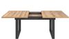 trendteam smart living - Universal - Esstisch - Schwarz/Evoke Eiche - ausziehbarer Esszimmertisch mit Metallfüßen - (BxHxT) 160-200 x 76 x 80 cm - Tisch geeignet für Küche, ESS- oder Wohnzimmer Bild 4