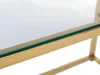 Vente-unique - CLOTILDE Büromöbel Glas Gold - B 60 cm x H 75,6 cm x L 120 cm Bild 5
