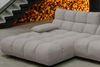 KAWOLA Sofa VIVIEN Ecksofa Feincord grau Longchair links 85 x 178 x 290 cm Bild 5