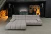 KAWOLA Sofa VIVIEN Ecksofa Feincord grau Longchair links 85 x 178 x 290 cm Bild 2