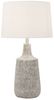 HOME DELUXE Kleine Tischlampe in Steinoptik CARO - Weiß Bild 2