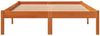 vidaXL Massivholzbett ohne Matratze Wachsbraun 135x190 cm Kiefernholz 844842 Bild 4