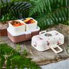 Monbento Lunchbox Kinder TRESOR 16 x 9.2cm Fuchs Altrosa Lunch Bentobox 0.8L Bild 2