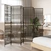 vidaXL Paravent 6-tlg. Braun Poly Rattan 365401 Bild 3