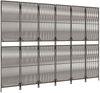 vidaXL Paravent 6-tlg. Braun Poly Rattan 365401 Bild 4