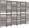vidaXL Paravent 6-tlg. Braun Poly Rattan 365401 Bild 2