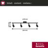 Paulmann No. 66758 Strahler Carolina 4-flammig Schwarz matt GU10 Bild 2