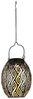 2x LED Solarleuchte, Metall, Schwarz Gold, H 90cm Bild 5