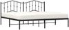 vidaXL Bettgestell mit Kopfteil Metall Schwarz 193x203 cm 373795 Bild 3