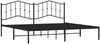 vidaXL Bettgestell mit Kopfteil Metall Schwarz 193x203 cm 373795 Bild 4