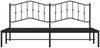 vidaXL Bettgestell mit Kopfteil Metall Schwarz 193x203 cm 373795 Bild 5