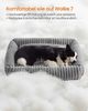 FEANDREA Hundebett, orthopädisches Hundekörbchen, Hundekissen waschbar, weiche Polsterung, 106 x 75 x 20 cm, grau Bild 3