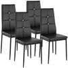 tectake Esszimmerstuhl 4er Set Esszimmerstuhl (4er Set, 4 St), gepolstert mit Kunstlederbezug Bild 5