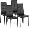 tectake Esszimmerstuhl 4er Set Esszimmerstuhl (4er Set, 4 St), gepolstert mit Kunstlederbezug Bild 4