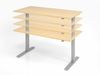 Sitz-Steh-Schreibtisch elektrisch 160x80 cm Ahorn/Silber Bild 3