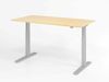 Sitz-Steh-Schreibtisch elektrisch 160x80 cm Ahorn/Silber Bild 2