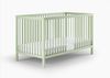 Kids Collective Babybett Kinderbett Gitterbett 60x120 & 70x140 cm mit Matratze höhenverstellbarer Lattenrost & herausnehmbare Sprossen stabiles Buchenholz | ab Geburt bis 3. Lebensjahr | grün Bild 3