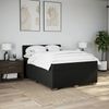 vidaXL Boxspringbett mit Matratze Schwarz 140x200 cm Stoff Bild 3