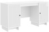 vidaXL Schreibtisch Hochglanz Weiß Holzwerkstoff 142,5 x 50 x 75 cm 3414571 Bild 2