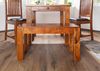 Bank Akazie 80x35x45 honig lackiert OXFORD #11 Bild 3