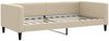 vidaXL Tagesbett Ausziehbar mit Matratzen Creme 100x200 cm Stoff 3196605 Bild 4