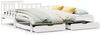 vidaXL Tagesbett Ausziehbar mit Schubladen ohne Matratze Weiß 90x190cm 3302224 Bild 2