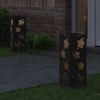vidaXL Solar LED Weg Licht 2 pcs Schwarz Kalt gewalzter Stahl 879737 Bild 3