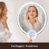 ZMH Beleuchteter Badezimmerspiegel – rund, 50 cm, LED, Wandmontage, Touch-Schalter, beschlagfrei, IP44, einstellbar 3000 K – 6500 K Bild 5