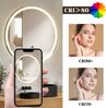 ZMH Beleuchteter Badezimmerspiegel – rund, 50 cm, LED, Wandmontage, Touch-Schalter, beschlagfrei, IP44, einstellbar 3000 K – 6500 K Bild 2