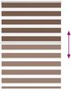 vidaXL Doppelrollo Braun 105x150 cm Stoffbreite 100,9 cm Polyester 4014340 Bild 5