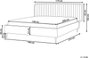 Bett mit Lattenrost BRIN 140 x 200 cm Samtstoff Beige Bild 2