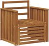 vidaXL Outdoor-Sofagarnitur Natur 71 x 63 x 73 cm Massivholz Akazie 3436349 Bild 2