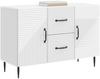 vidaXL Sideboard Hochglanz Weiß 89 x 34,5 x 60 cm Holzwerkstoff 894889 Bild 3