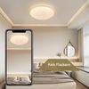 ZMH Deckenlampe LED Deckenleuchte Schlafzimmer - Ø30cm Schlafzimmerlampe Sternenhimmel Badlampe Warmweiß Rund Deckenbeleuchtung 18W Flurlampe IP44 für Kinderzimmer Küche Flur Badezimmer Wohnzimmer Bild 5