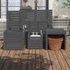 vidaXL 4-tlg. Gartenbox-Set Grau Massivholz Kiefer 3154668 Bild 3