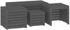 vidaXL 4-tlg. Gartenbox-Set Grau Massivholz Kiefer 3154668 Bild 2