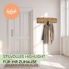 Kobolo Garderobenständer Garderobe Wandgarderobe aus Mangoholz mit 9 Haken, (1 St) Bild 2