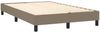 Boxspringbett mit Matratze & LED Stoff Taupe 120x200 cm, Härtegrad: H2 [3132985] Bild 5