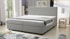 'Paxos 4' Boxspringbett mit Bonellfederkern-Matratze und Topper, Stoff hellgrau, 180x200 cm Bild 5