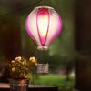 2er Set LED Solarleuchte, Heißluftballon, Feuer Effekt, H 46,5 cm Bild 4